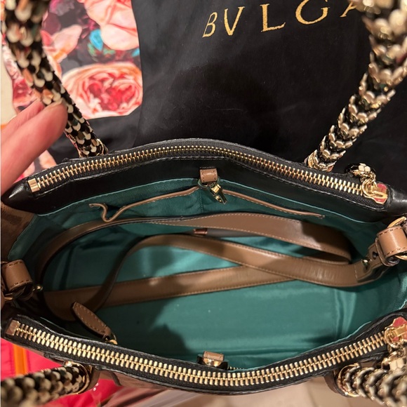 Bvlgari Serpenti Double zip leather and Python purse in great condition - Picture 7 of 13